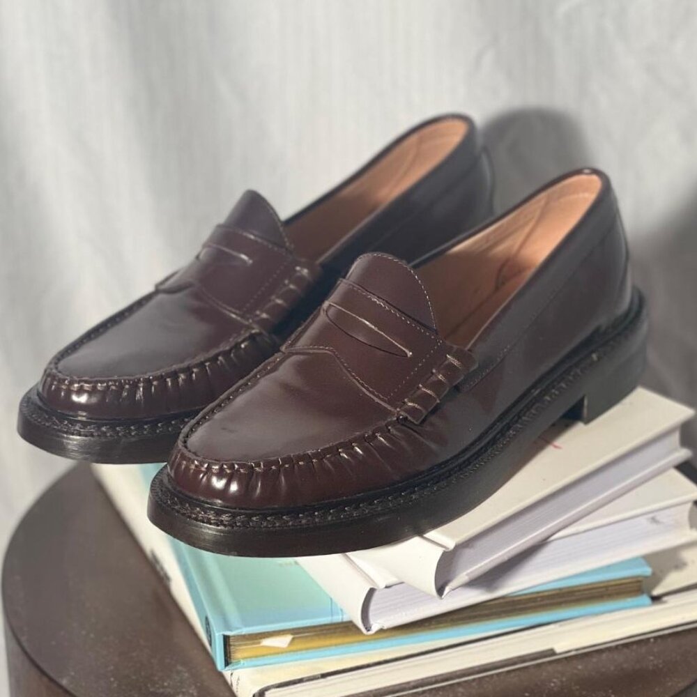 J. Crew Brown Leather Loafers - Picture 2 of 5